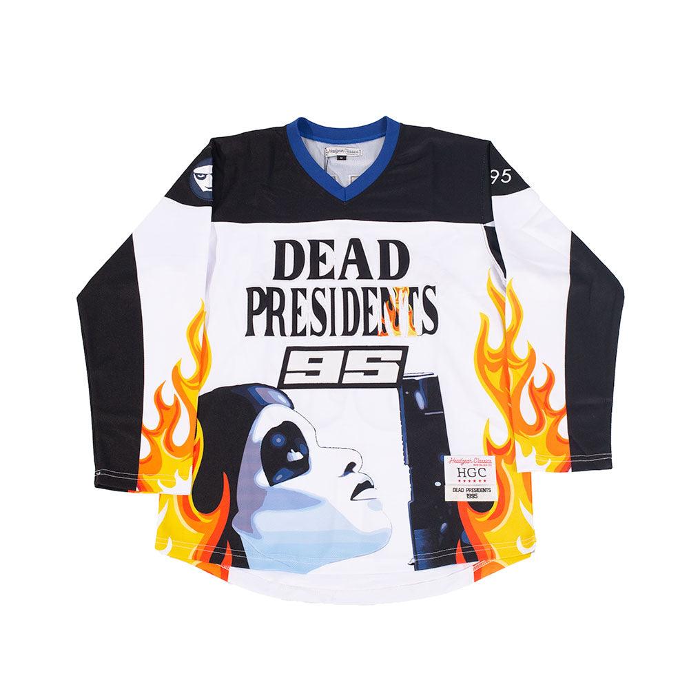  Bricklayers Hockey Jersey Dead Presidents 1995 Movie Uniforms  Black Ice Hockey Jerseys for Men Small : Clothing, Shoes & Jewelry