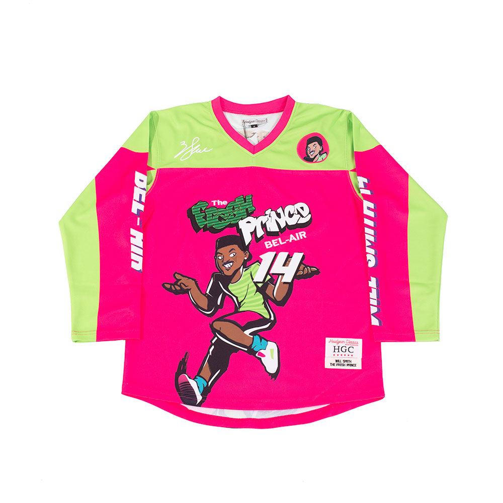 FRESH PRINCE BEL-AIR WHT/PINK Headgear Classics Basketball Jersey ~Nev – DV  Multimedia LLC