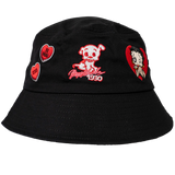 BETTY BOOP PATCHES BUCKET HAT (BLACK)