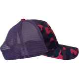 BETTY BOOP CAMO TRUCKER HAT (PURPLE)