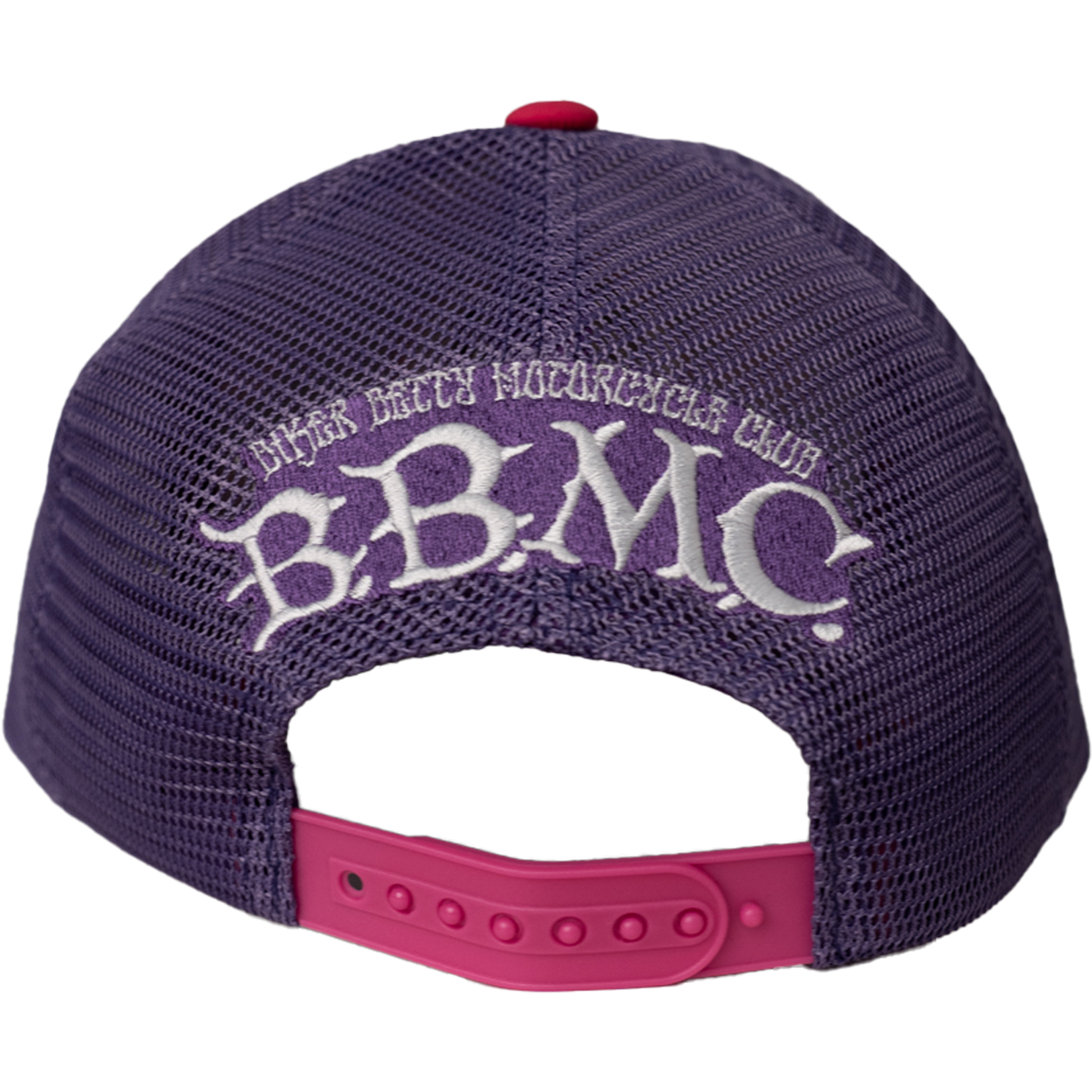 BETTY BOOP CAMO TRUCKER HAT (PURPLE)