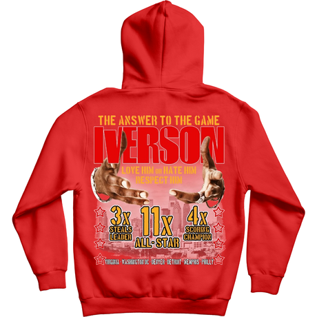 IVERSON BIG HEAD HOODIE (RED)