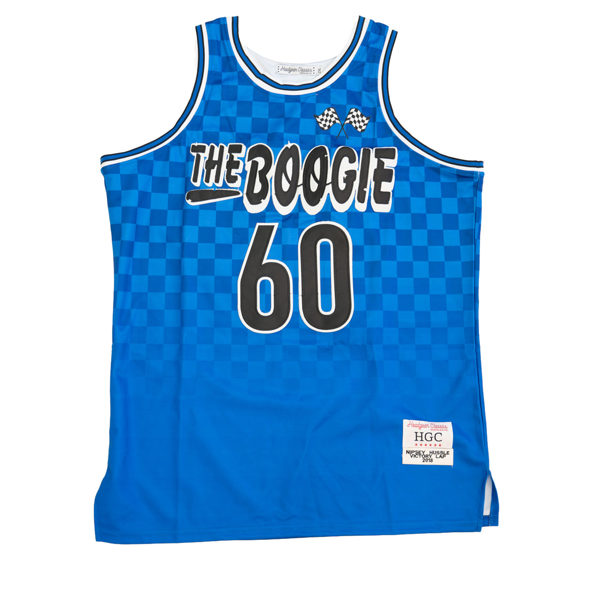 VICTORY LAP FLAGS BASKETBALL JERSEY (BLUE)