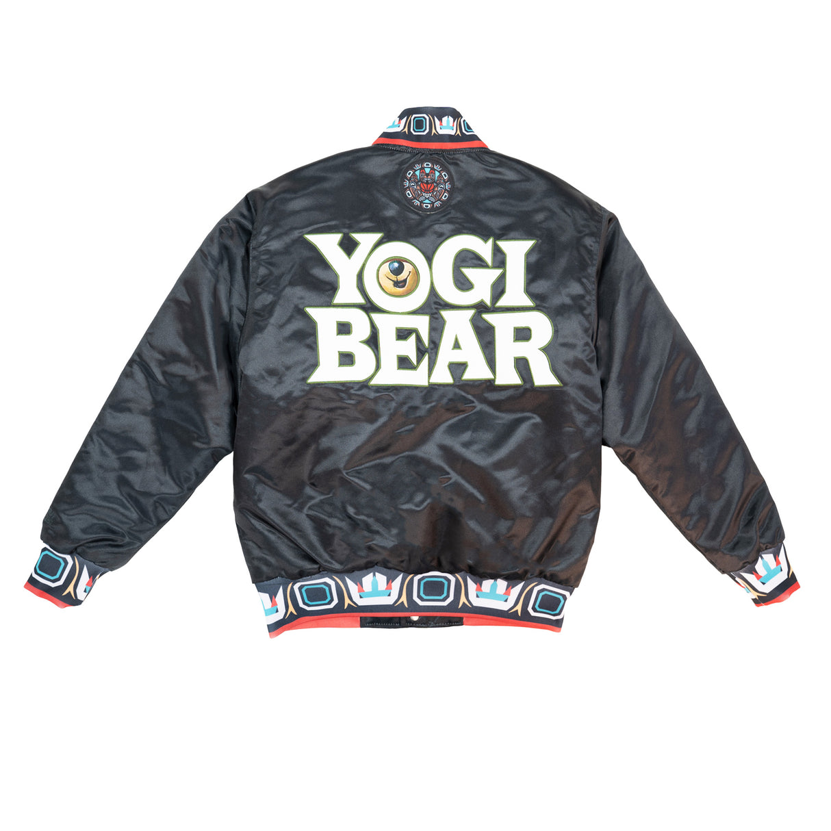 YOGI BEAR VANCOUVER SATIN JACKET (BLACK)