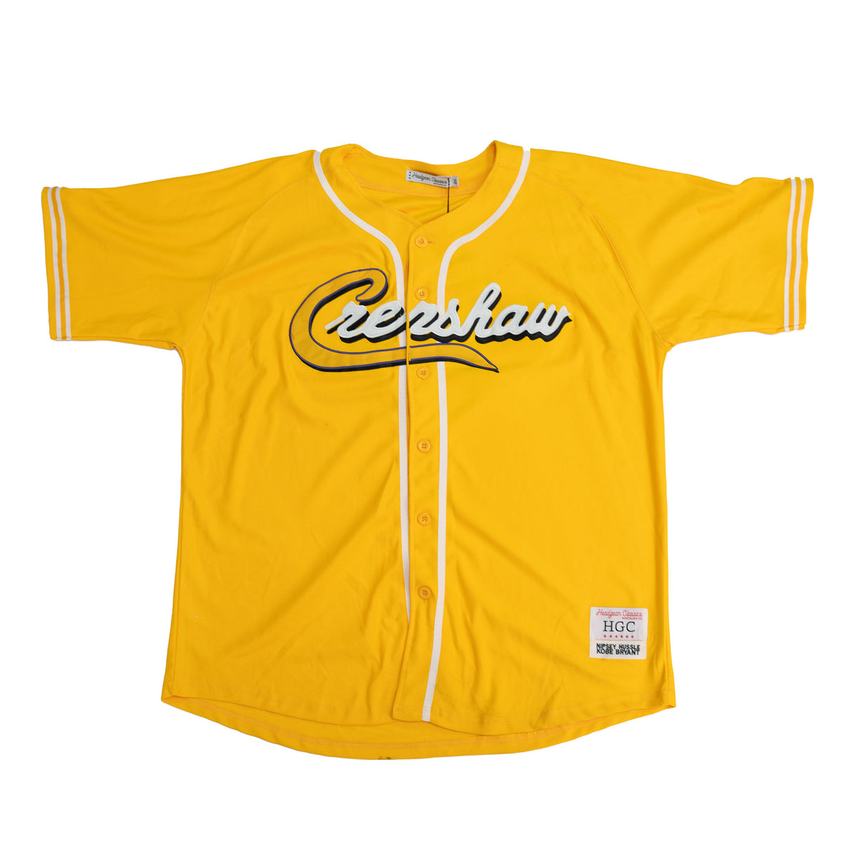 NIPSEY CRENSHAW BASEBALL JERSEY (GOLD)