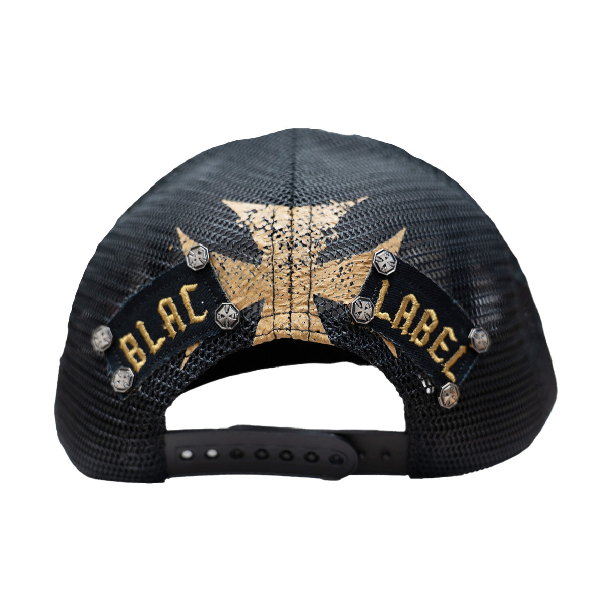 BLAC LABEL PREMIUM CROSS SNAPBACK HAT (BLACK)