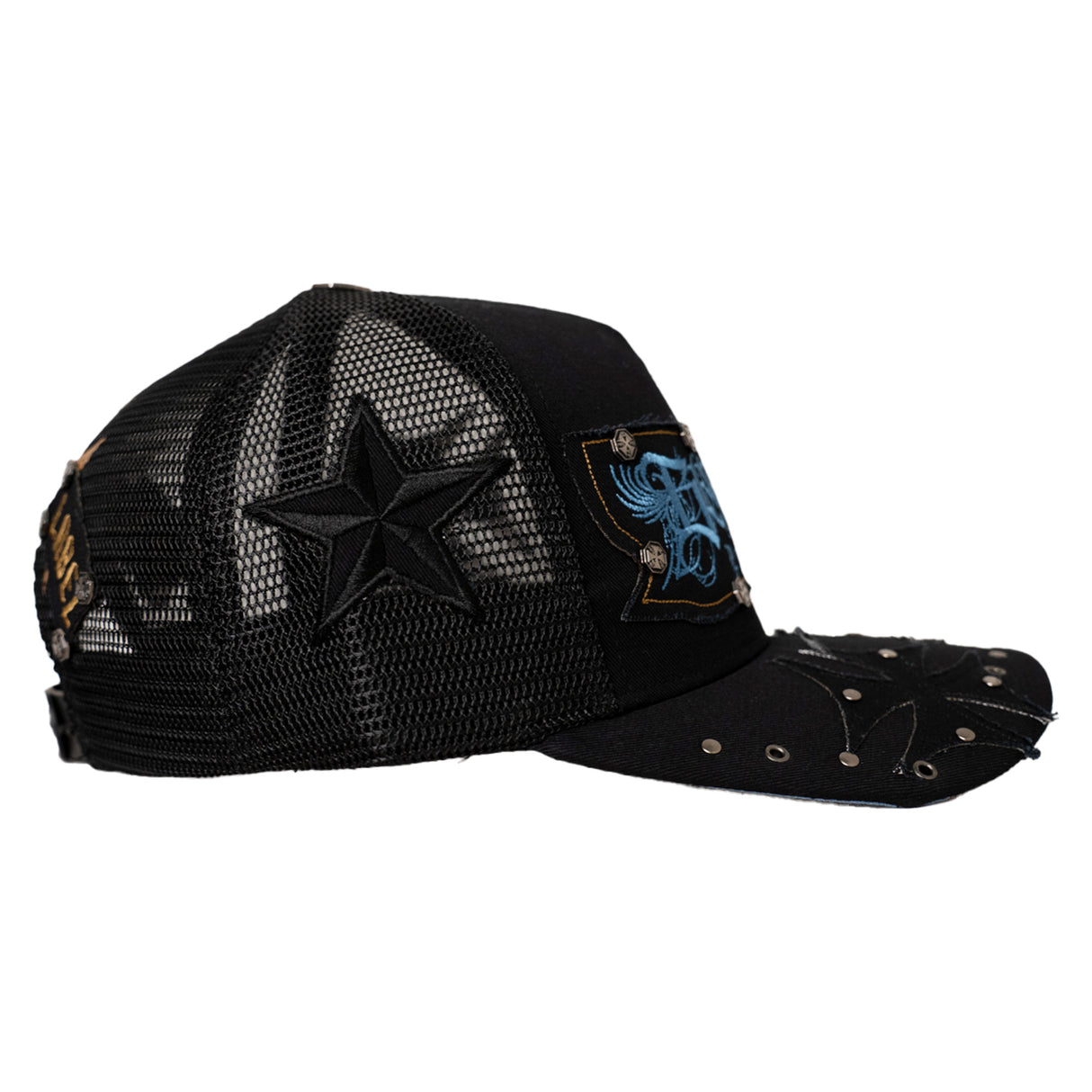 BLAC LABEL PREMIUM CROSS SNAPBACK HAT (BLACK)