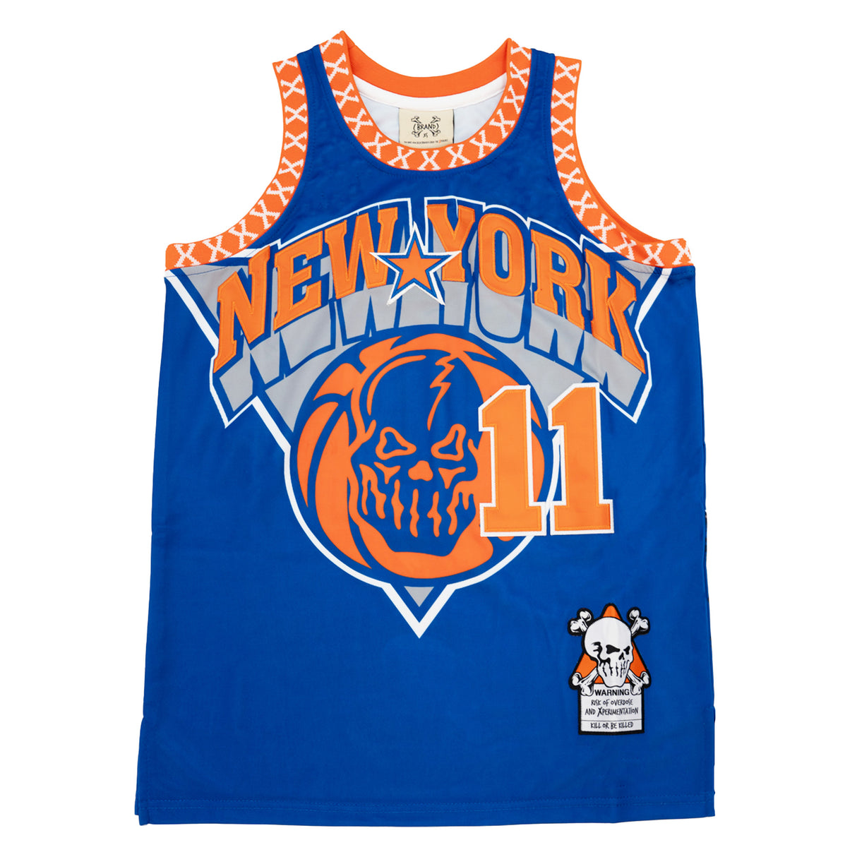 BRAND X RESPECT THE GARDEN BASKETBALL JERSEY (ROYAL)