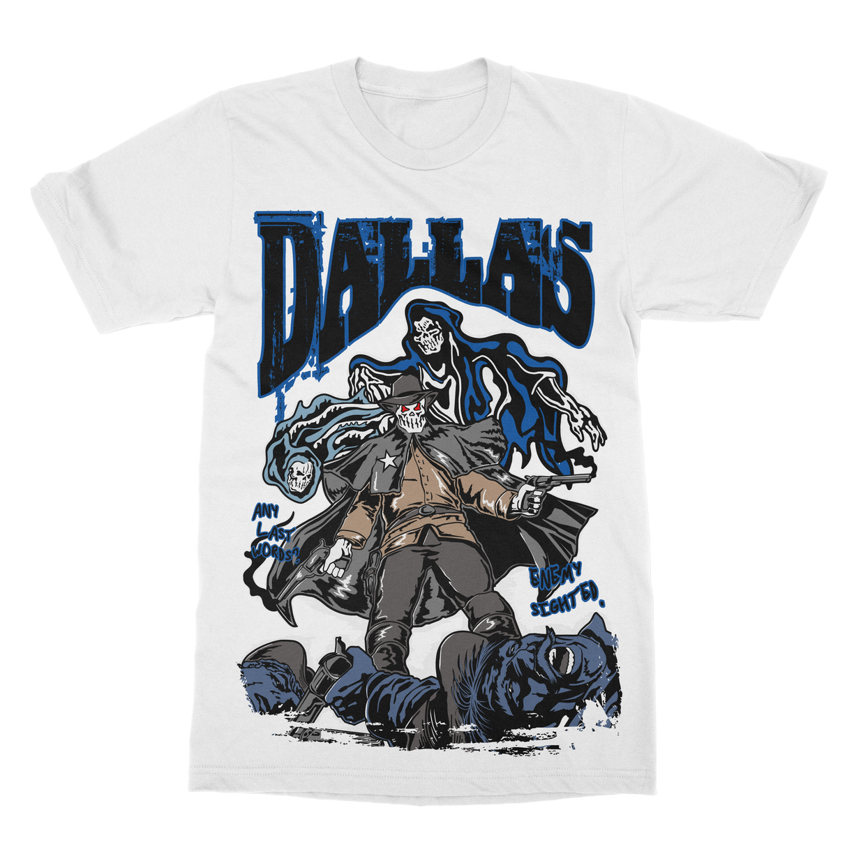 BRAND X DALLAS ENEMY SIGHTED T-SHIRT (WHITE)