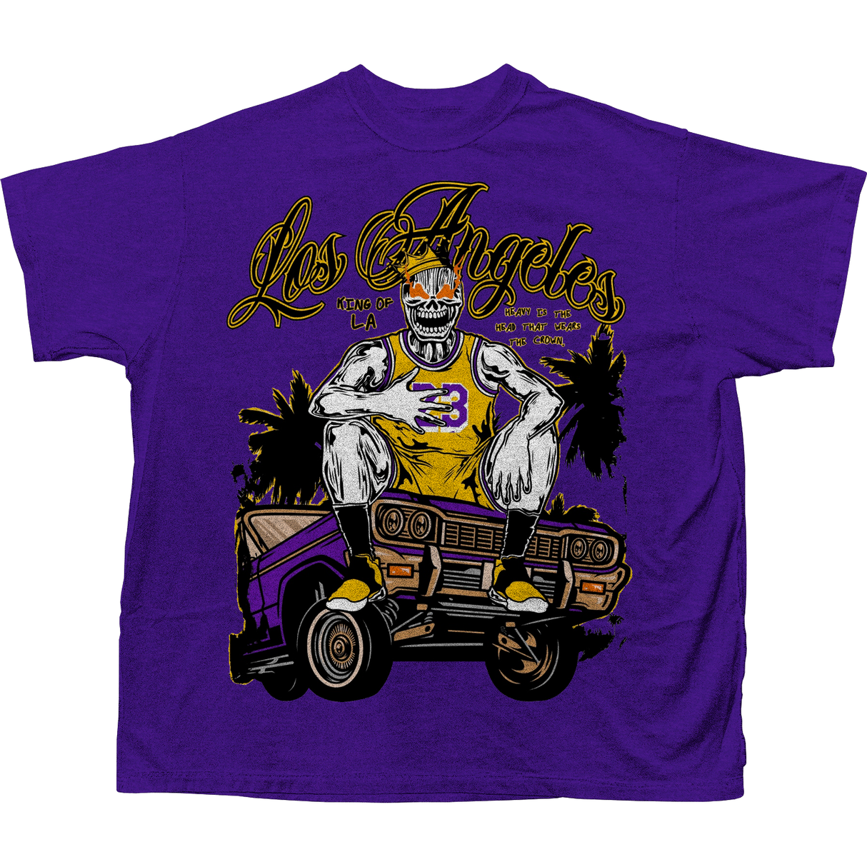 BRAND X KING OF LA T-SHIRT (PURPLE)