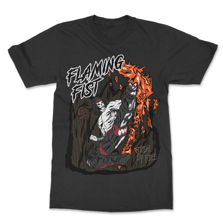 FLAMING FIST BRAND X T-SHIRT