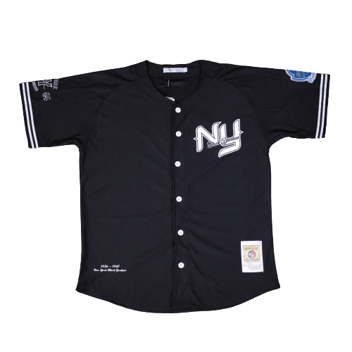 NY BLACK YANKEES NEGRO LEAGUE BASEBALL JERSEY (BLACK)