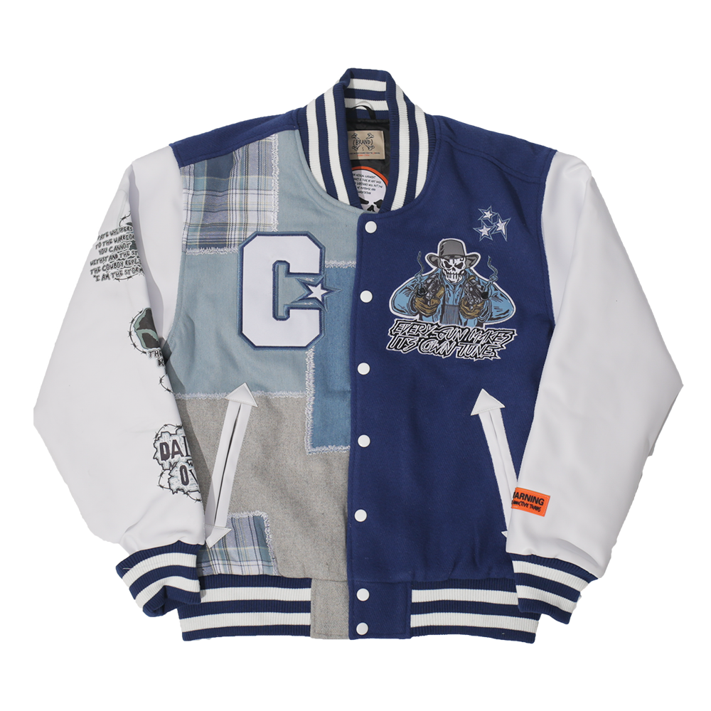 BRAND X DALLAS MOST WANTED VARSITY JACKET (NAVY) – Allstarelite.com