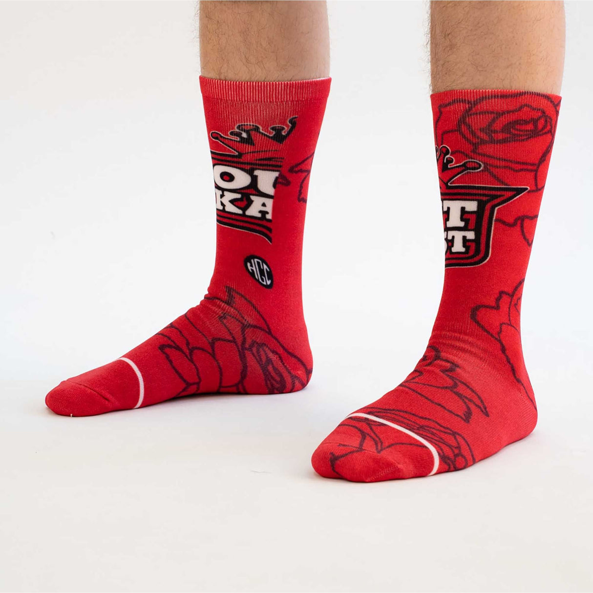 LOVE BELOW SOCKS (RED)