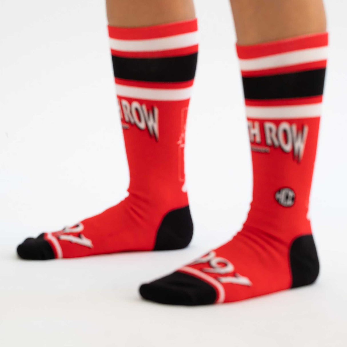 DEATHROW STRIPES SOCKS (RED)