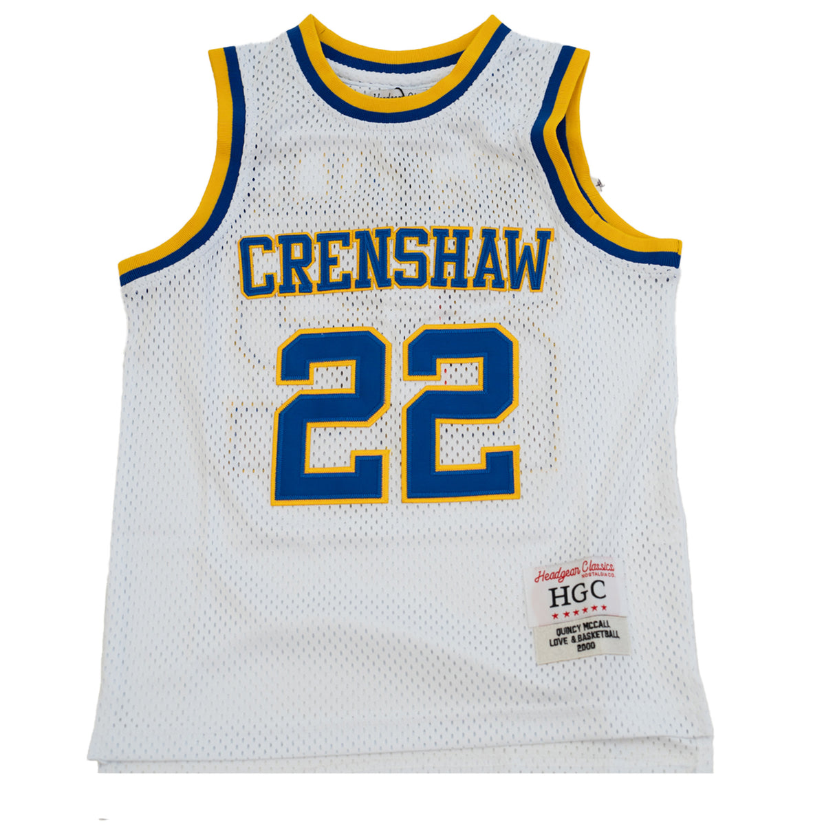 YOUTH CRENSHAW "McCALL" BASKETBALL JERSEY (WHITE)