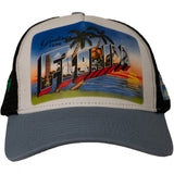 FLORIDA GREETINGS TRUCKER HAT (LIGHT BLUE)