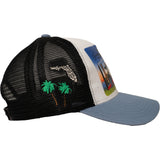 FLORIDA GREETINGS TRUCKER HAT (LIGHT BLUE)