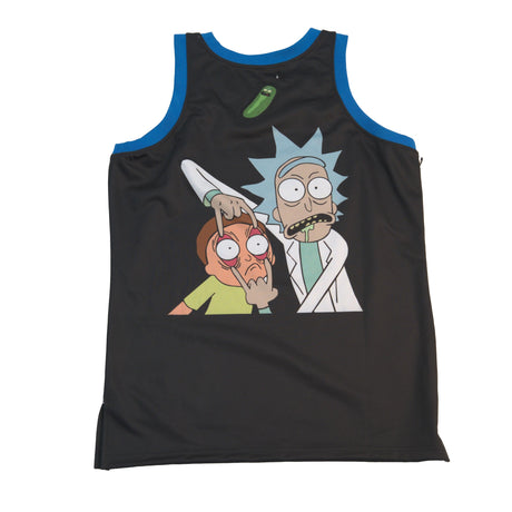 RICK AND MORTY BASKETBALL JERSEY (BLACK)