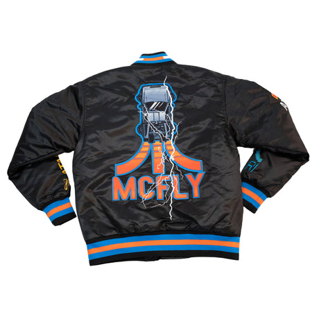 BACK TO THE FUTURE ATARI SATIN JACKET (BLACK)