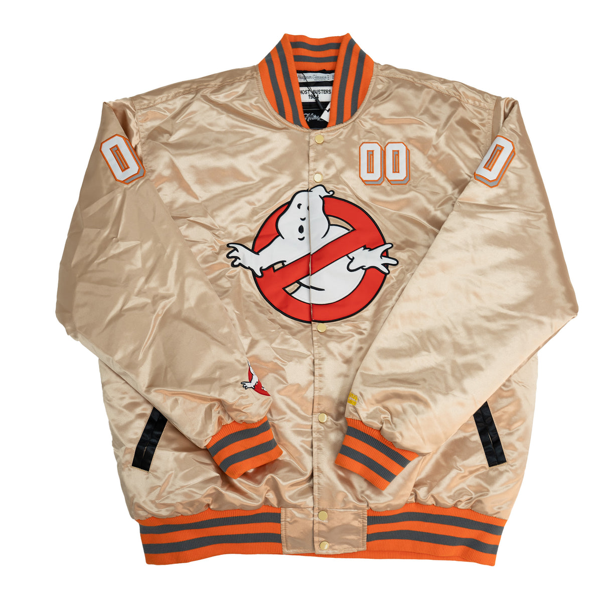 GHOST BUSTERS SATIN JACKET (GOLD)