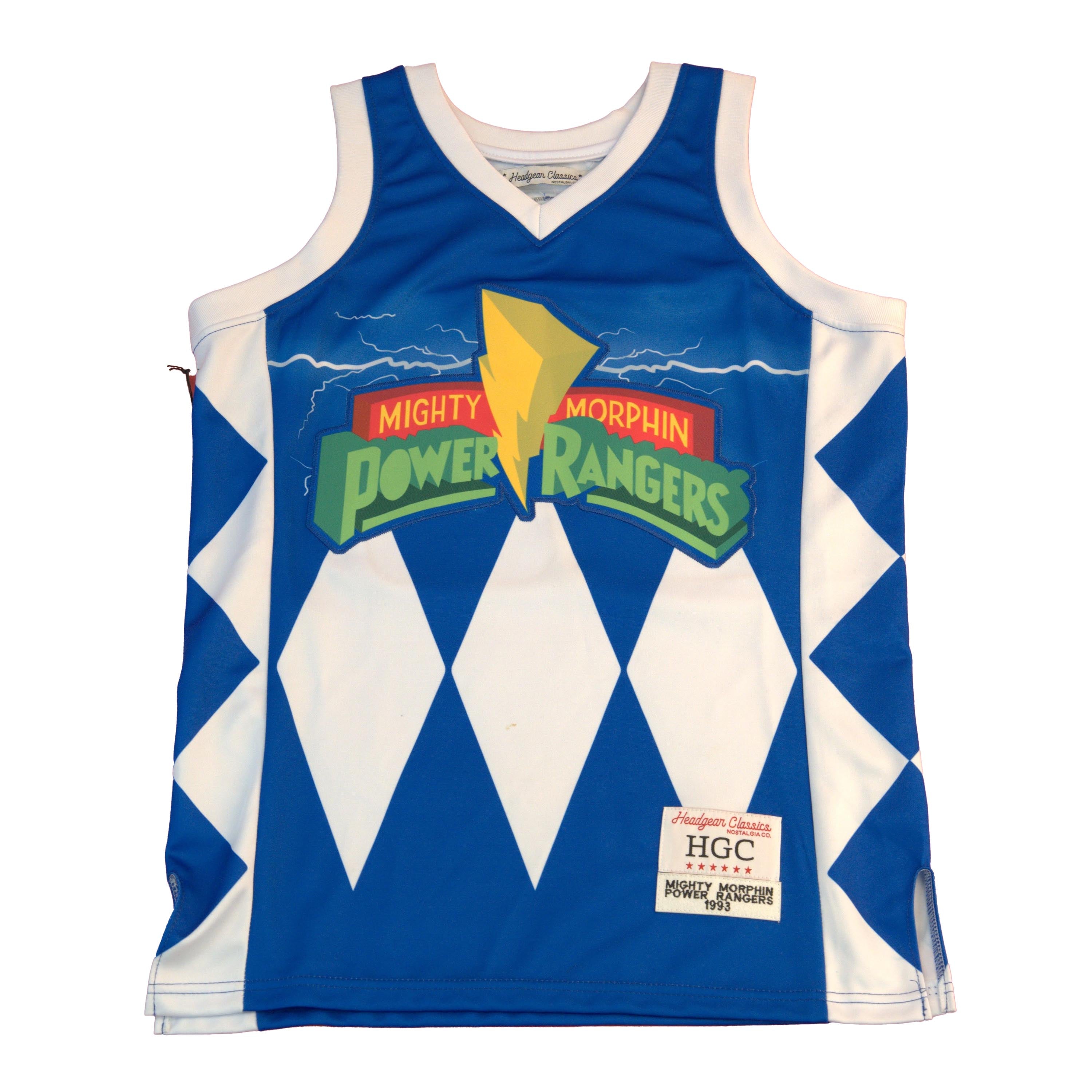 POWER RANGERS BASKETBALL JERSEY BLUE Allstarelite