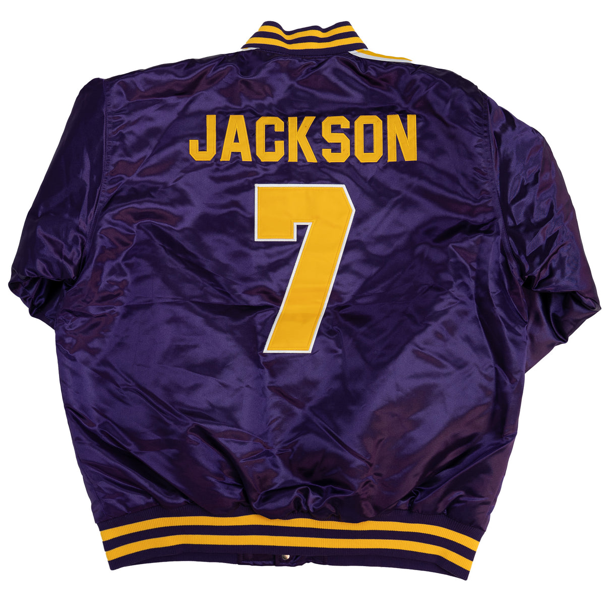 LAMAR JACKSON HIGH SCHOOL SATIN JACKET (PURPLE)