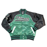 COLIN KAEPERNICK PITMAN SATIN JACKET (GREEN/BLACK)