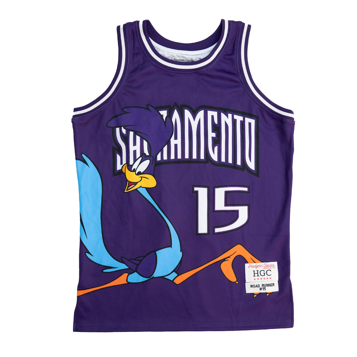 PURPLE SACRAMENTO ROAD RUNNER BASKETBALL JERSEY