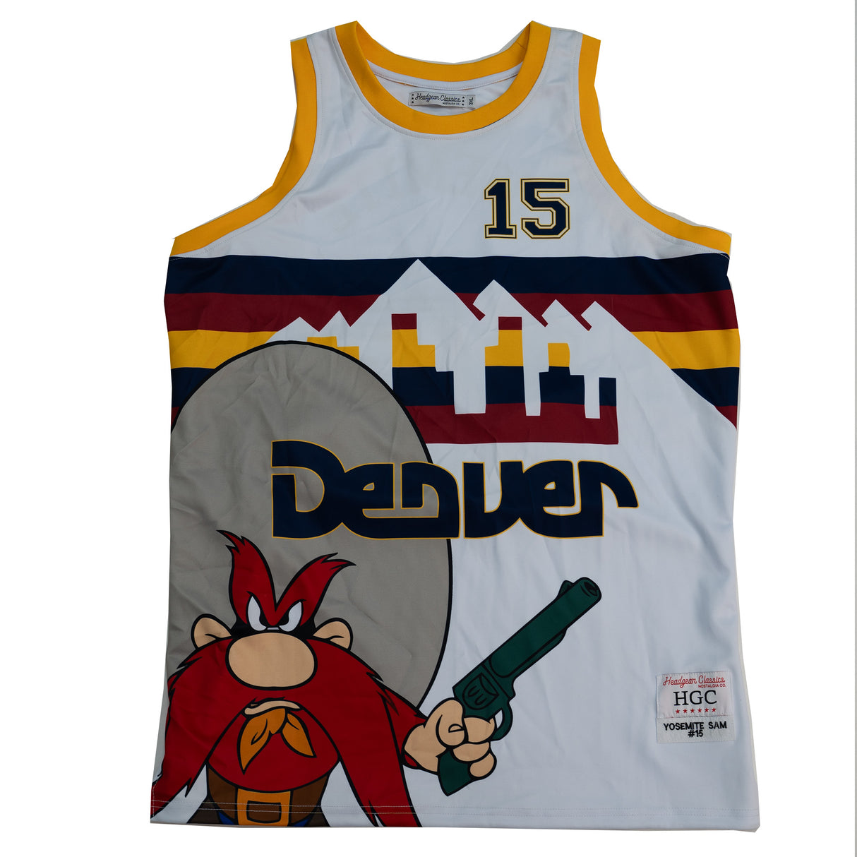 DENVER YOSEMITE SAM BASKETBALL JERSEY (WHITE)