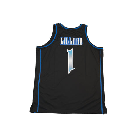 DAMIAN LILLARD ALTERNATE BLACK/BLUE HIGH SCHOOL BASKETBALL JERSEY