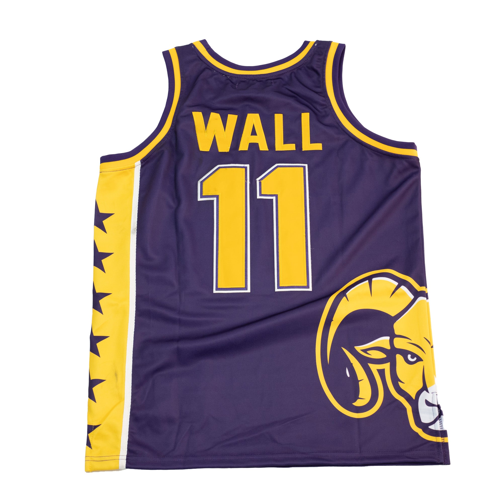 JOHN WALL ALTERNATE PURPLE GOLD HIGH SCHOOL BASKETBALL JERSEY Allstarelite