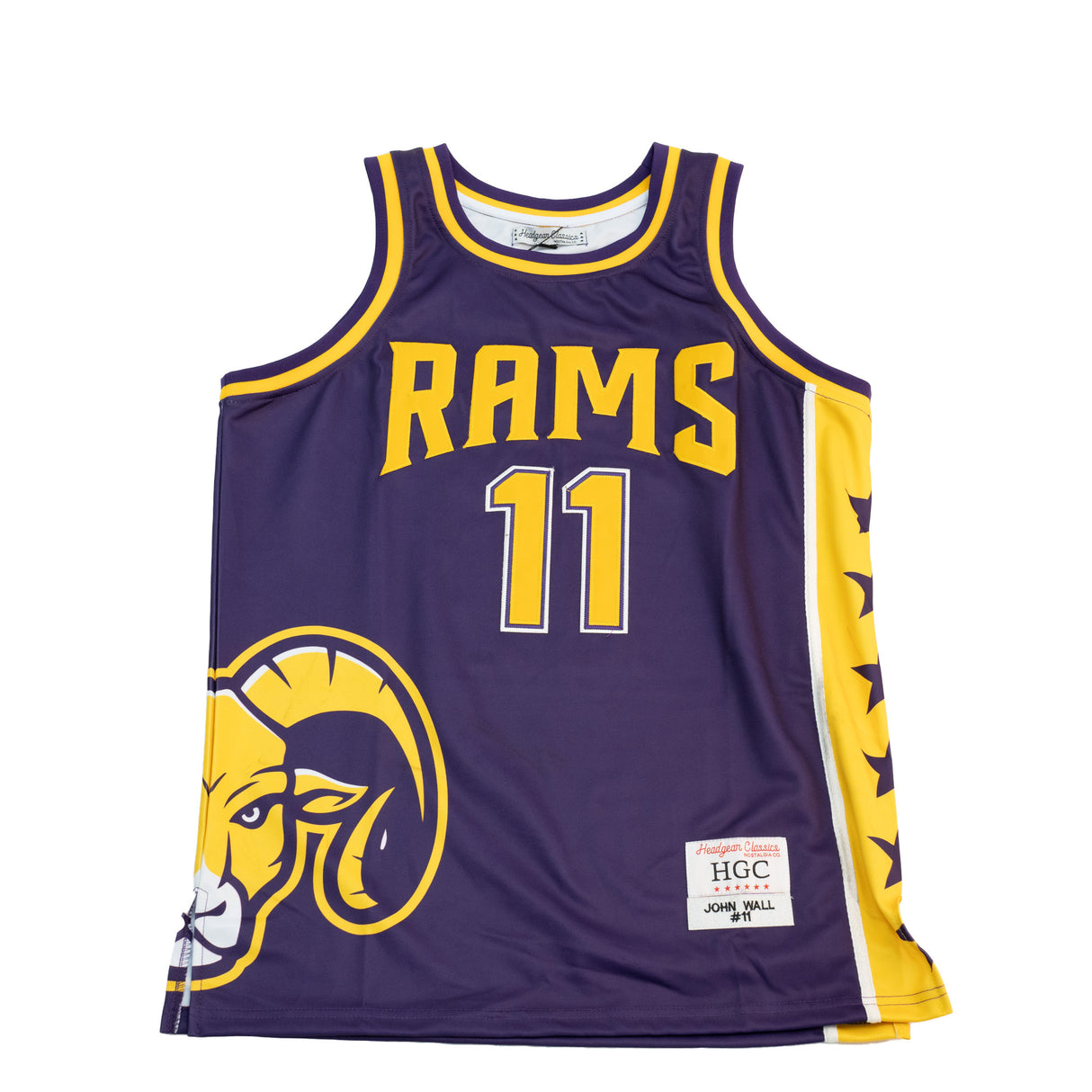 JOHN WALL ALTERNATE PURPLE/GOLD HIGH SCHOOL BASKETBALL JERSEY