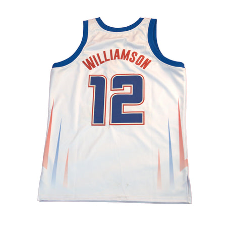 ZION WILLIAMSON ALTERNATE WHITE HIGH SCHOOL BASKETBALL JERSEY