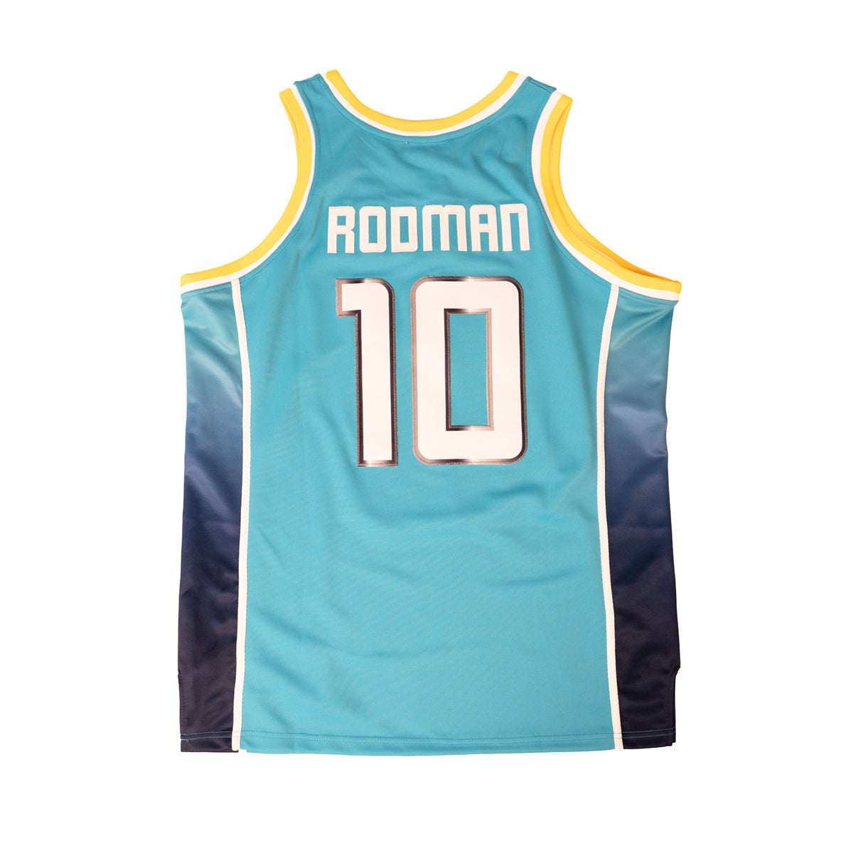 DENNIS RODMAN ALTERNATE HIGH SCHOOL BASKETBALL JERSEY (TEAL)