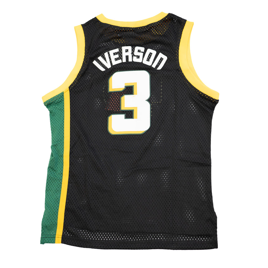 YOUTH ALLEN IVERSON HIGH SCHOOL BASKETBALL JERSEY (BLACK)