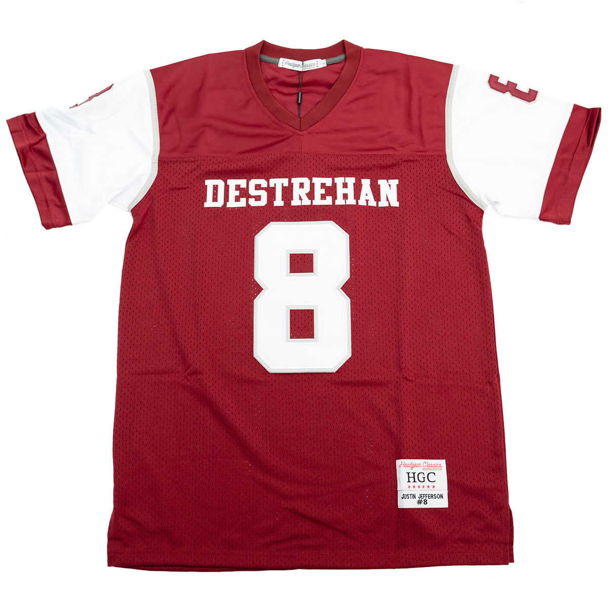 JUSTIN JEFFERSON HIGH SCHOOL FOOTBALL JERSEY (RED)