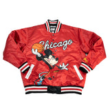 MICKEY MOUSE CHI SATIN JACKET (RED)