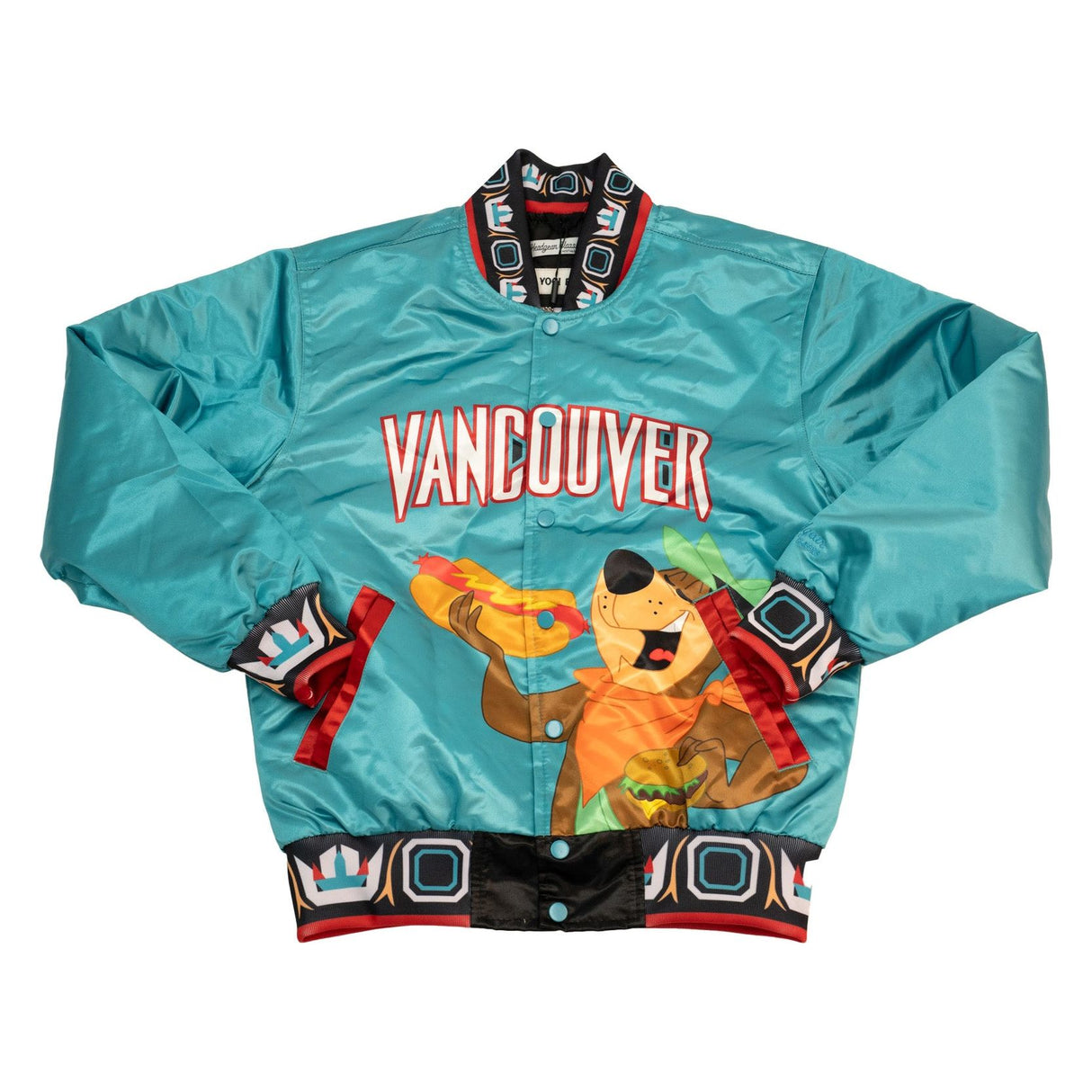 YOGI BEAR VANCOUVER SATIN JACKET (TEAL)