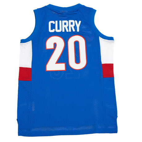 STEPH CURRY HIGH SCHOOL BASKETBALL JERSEY (BLUE)