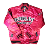 CAITLIN CLARK DOWLING CATHOLIC SATIN JACKET (MAROON)