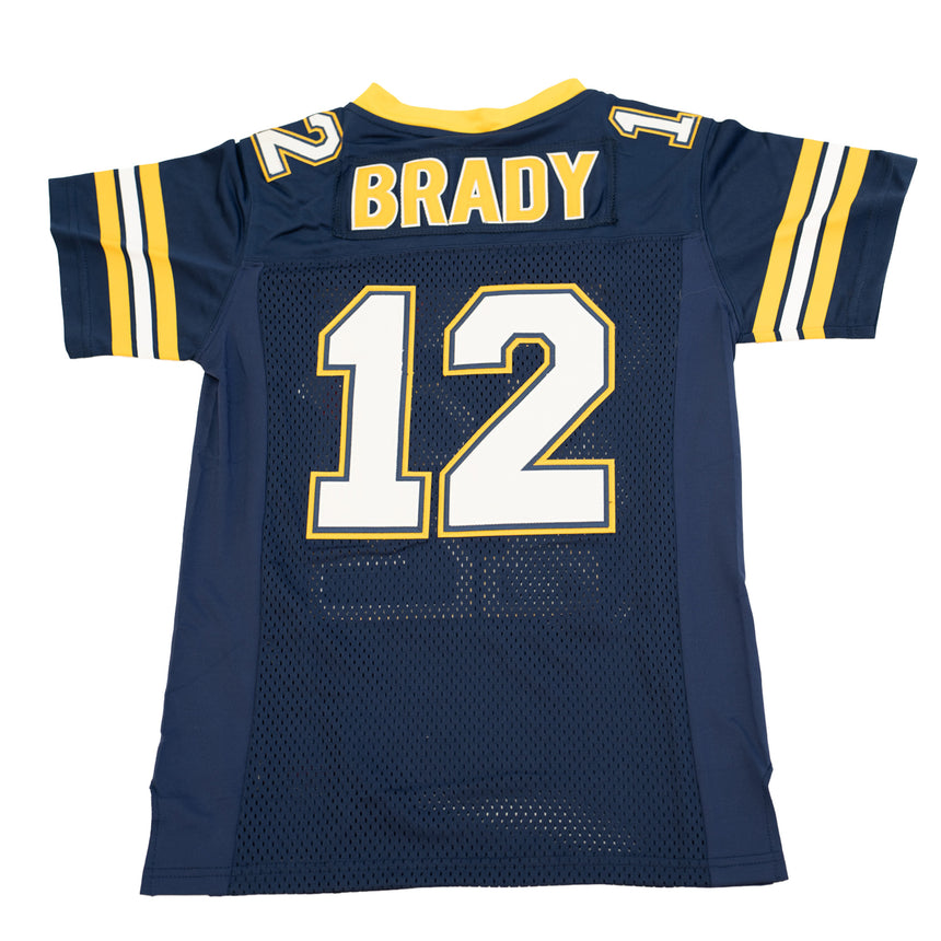 YOUTH TOM BRADY HIGH SCHOOL FOOTBALL JERSEY (NAVY)