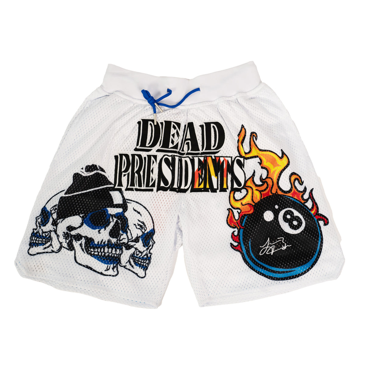DEAD PRESIDENTS FIRE AND BRIMSTONE SHORTS (WHITE)
