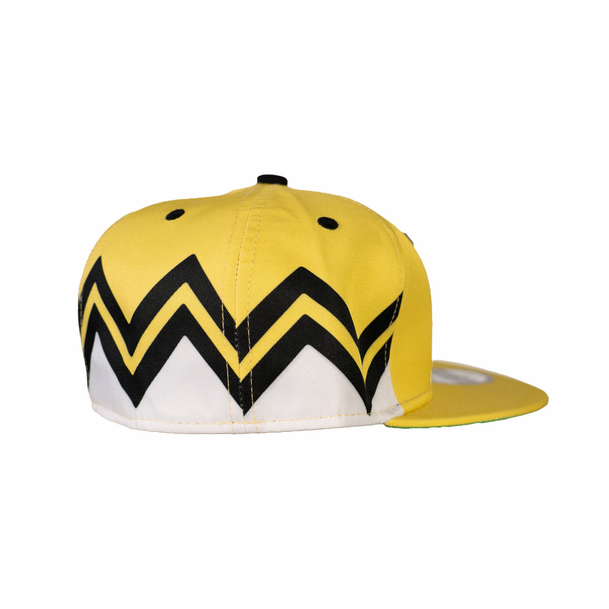 SNOOPY ZIGZAG FITTED HAT YELLOW/WHITE