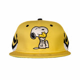 SNOOPY ZIGZAG FITTED HAT YELLOW/WHITE