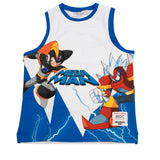 BLUE MEGA MAN BASKETBALL JERSEY