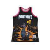 BLACK/PINK FORTNITE BASKETBALL JERSEY