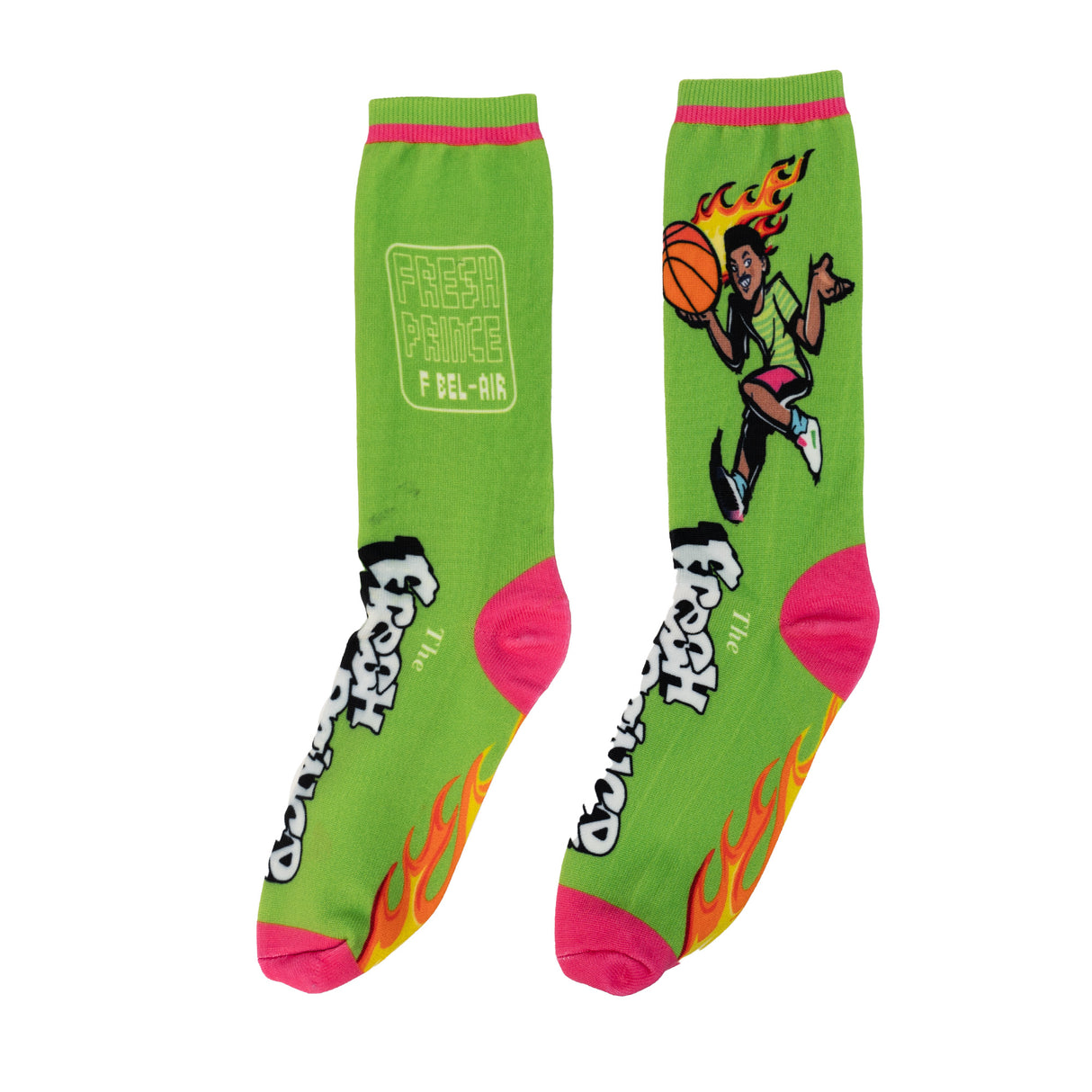 LIME THE FRESH PRINCE HESON FIRE SOCKS