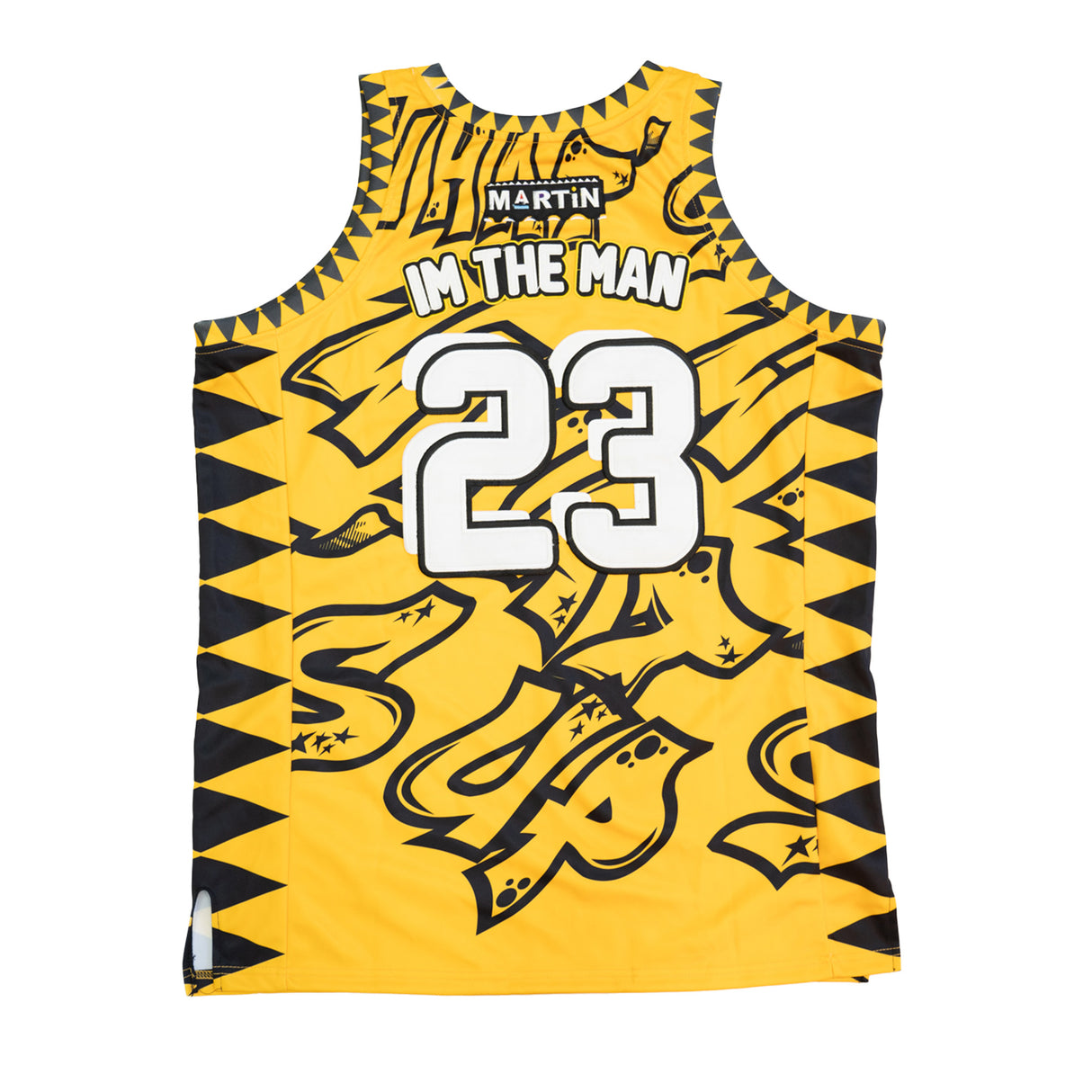 SPRAY PAINT MARTIN BASKETBALL JERSEY (YELLOW)