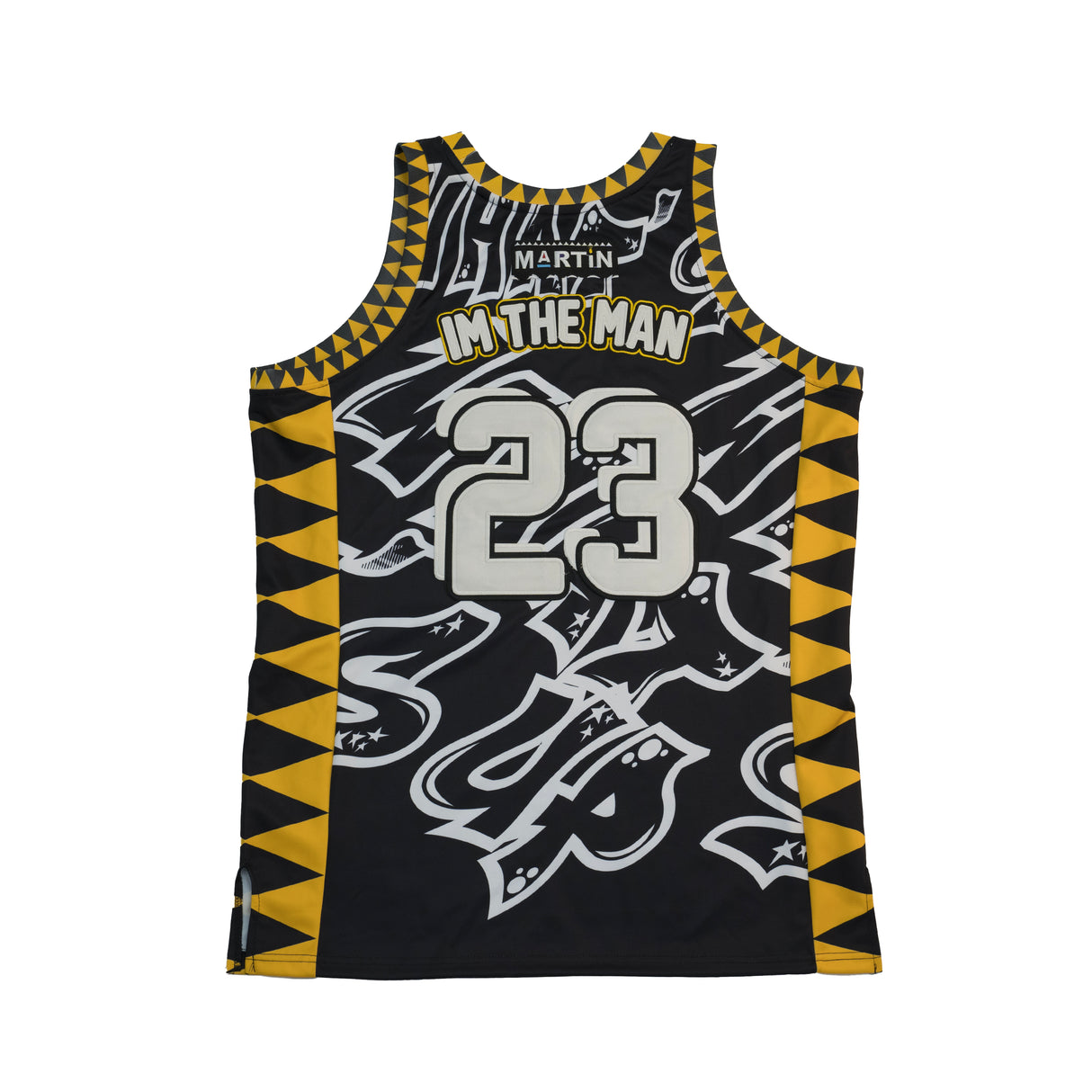 SPRAY PAINT MARTIN BASKETBALL JERSEY (BLACK)